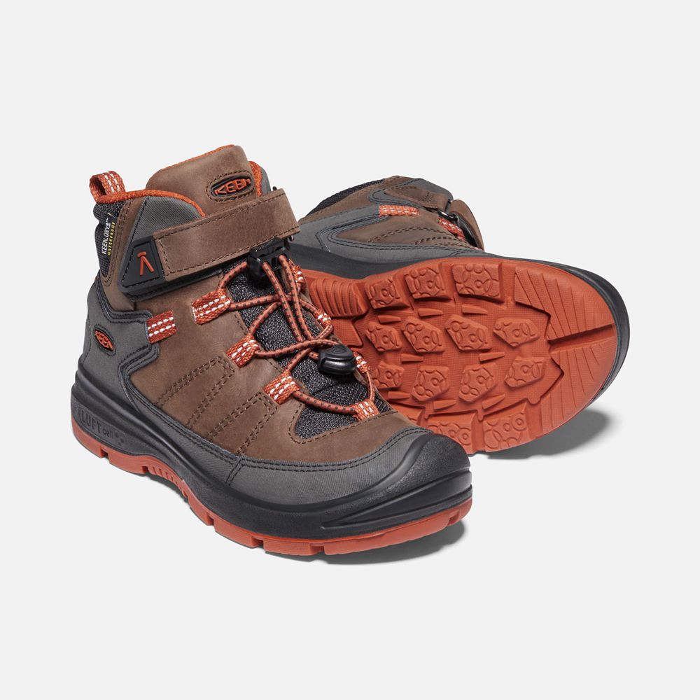 Botas de Seguridad Keen Mexico Marrom - Niños Redwood Waterproof - NJ2758930